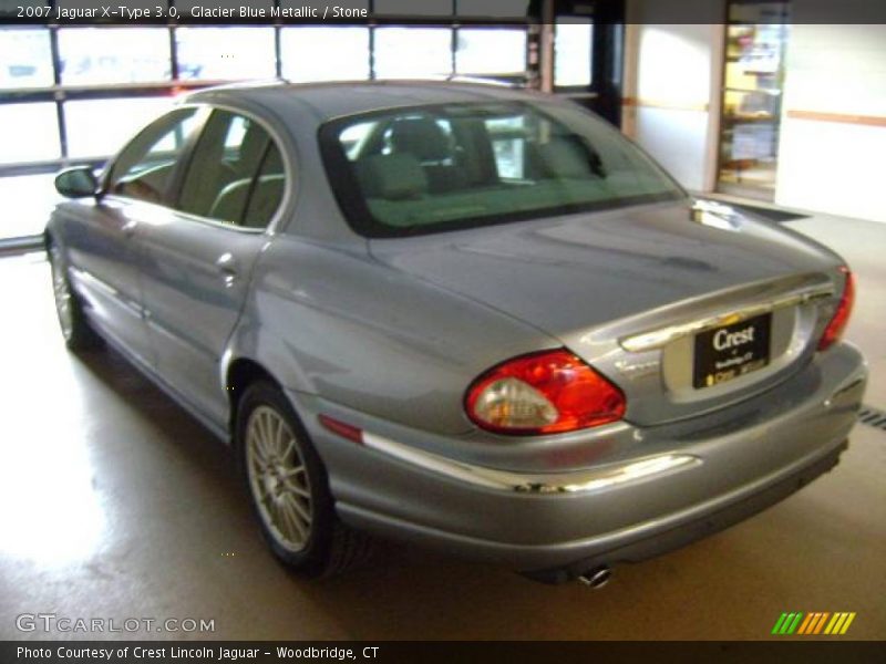 Glacier Blue Metallic / Stone 2007 Jaguar X-Type 3.0