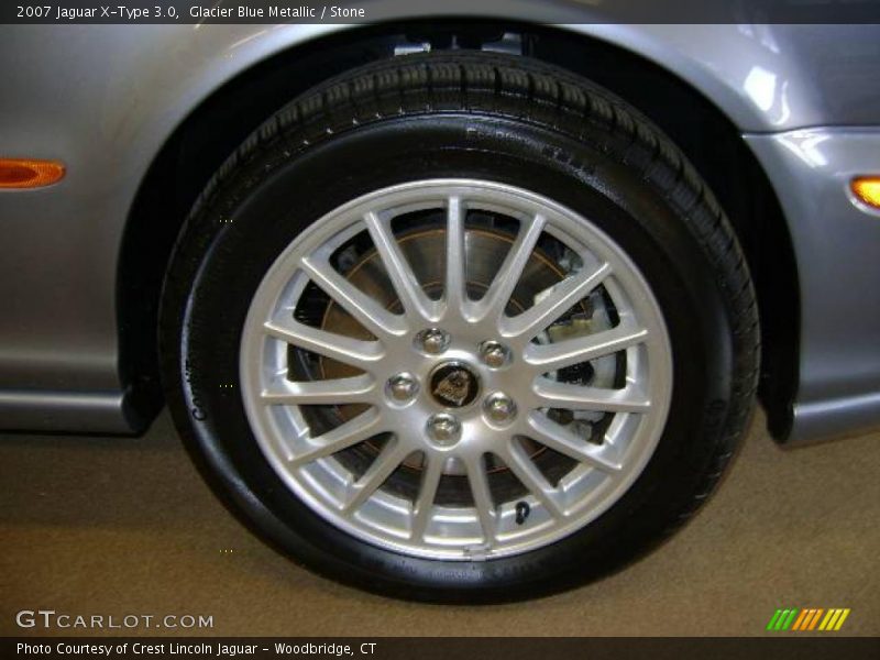 Glacier Blue Metallic / Stone 2007 Jaguar X-Type 3.0