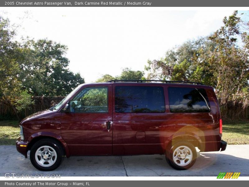 Dark Carmine Red Metallic / Medium Gray 2005 Chevrolet Astro Passenger Van