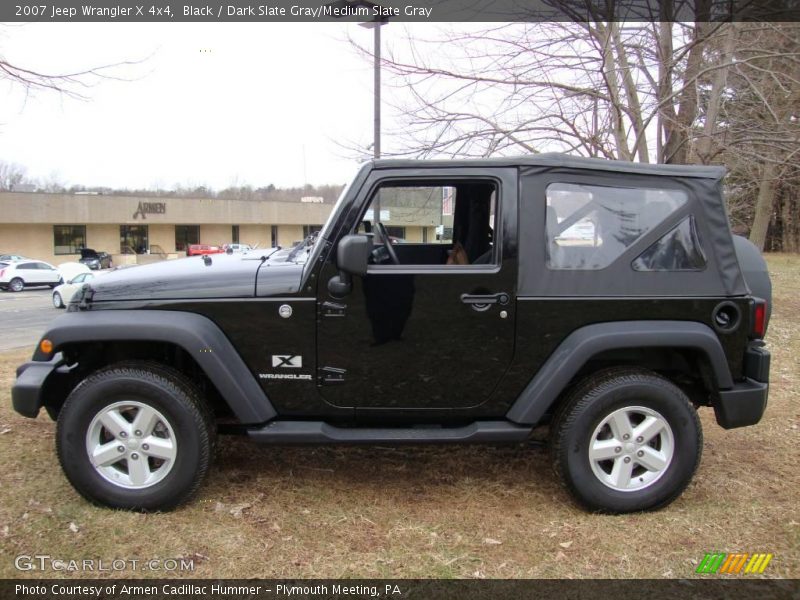 Black / Dark Slate Gray/Medium Slate Gray 2007 Jeep Wrangler X 4x4