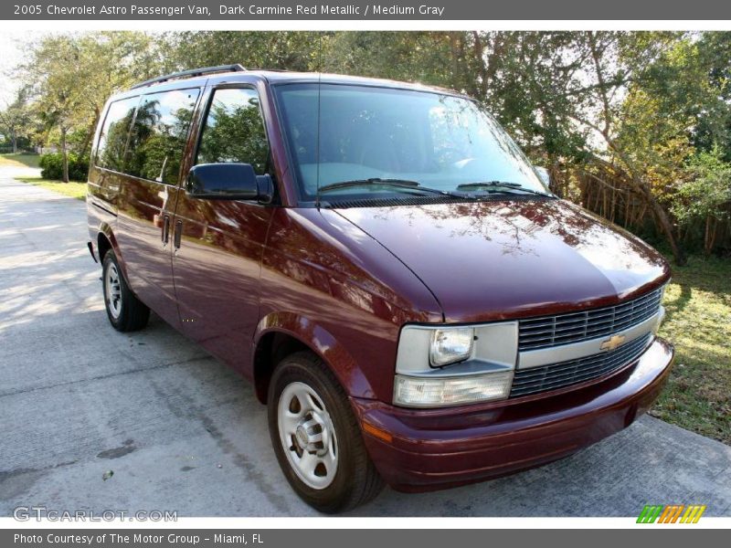 Dark Carmine Red Metallic / Medium Gray 2005 Chevrolet Astro Passenger Van