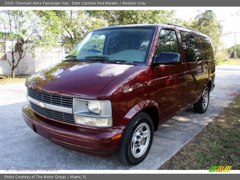 Dark Carmine Red Metallic / Medium Gray 2005 Chevrolet Astro Passenger Van
