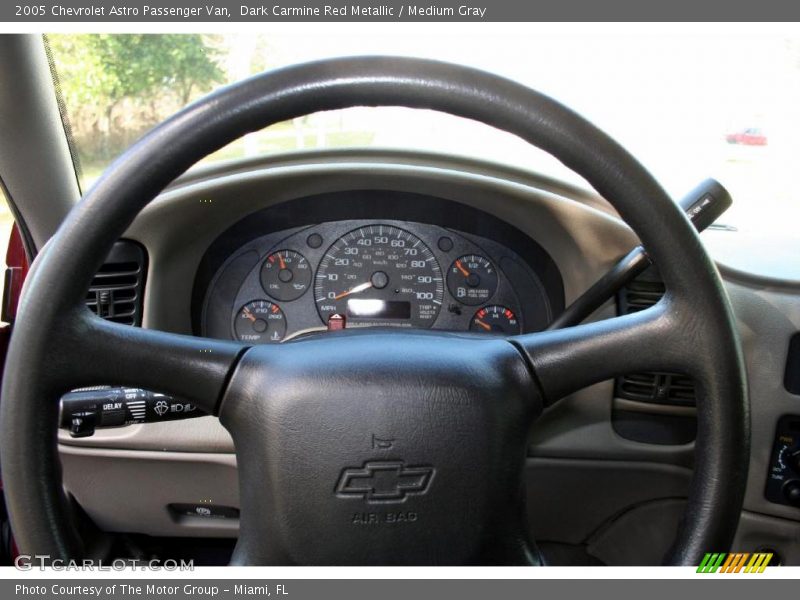 Dark Carmine Red Metallic / Medium Gray 2005 Chevrolet Astro Passenger Van