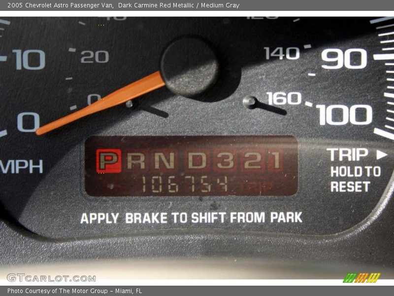 Dark Carmine Red Metallic / Medium Gray 2005 Chevrolet Astro Passenger Van