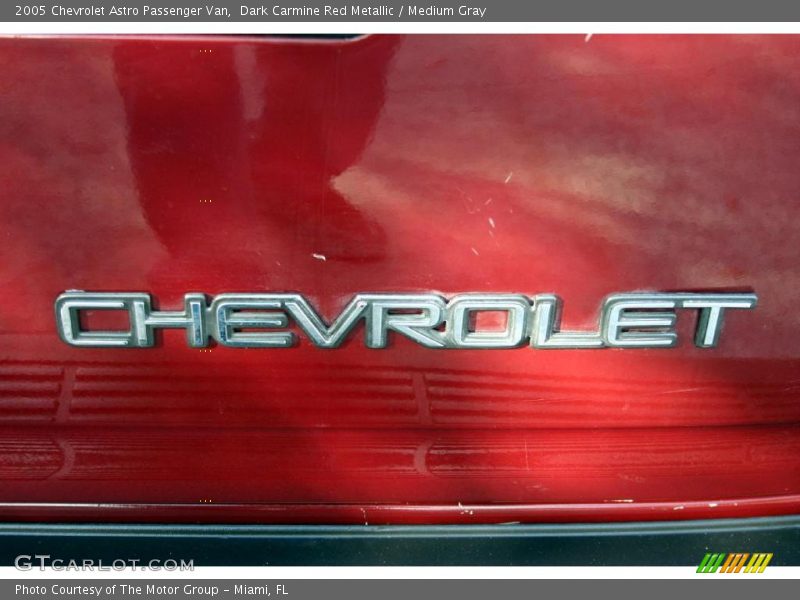 Dark Carmine Red Metallic / Medium Gray 2005 Chevrolet Astro Passenger Van