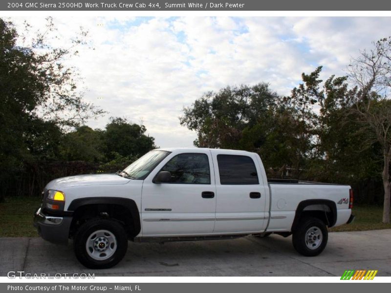 Summit White / Dark Pewter 2004 GMC Sierra 2500HD Work Truck Crew Cab 4x4