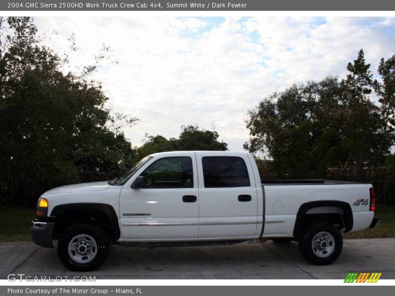 Summit White / Dark Pewter 2004 GMC Sierra 2500HD Work Truck Crew Cab 4x4