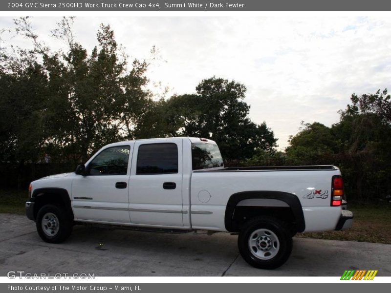 Summit White / Dark Pewter 2004 GMC Sierra 2500HD Work Truck Crew Cab 4x4