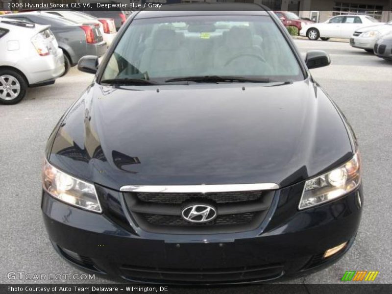 Deepwater Blue / Gray 2006 Hyundai Sonata GLS V6