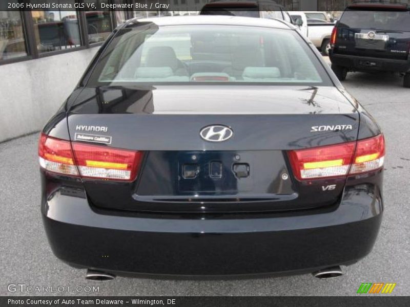 Deepwater Blue / Gray 2006 Hyundai Sonata GLS V6