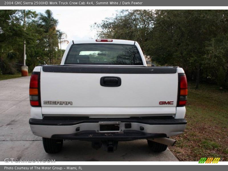 Summit White / Dark Pewter 2004 GMC Sierra 2500HD Work Truck Crew Cab 4x4