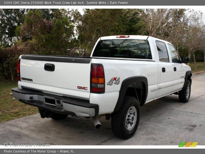 Summit White / Dark Pewter 2004 GMC Sierra 2500HD Work Truck Crew Cab 4x4