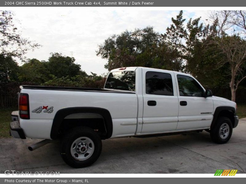 Summit White / Dark Pewter 2004 GMC Sierra 2500HD Work Truck Crew Cab 4x4