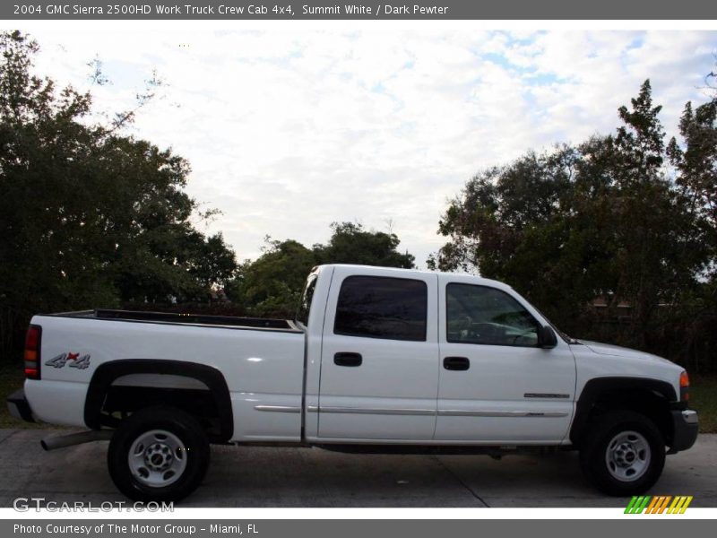 Summit White / Dark Pewter 2004 GMC Sierra 2500HD Work Truck Crew Cab 4x4