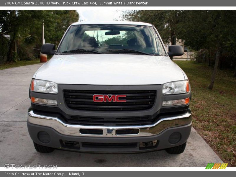 Summit White / Dark Pewter 2004 GMC Sierra 2500HD Work Truck Crew Cab 4x4