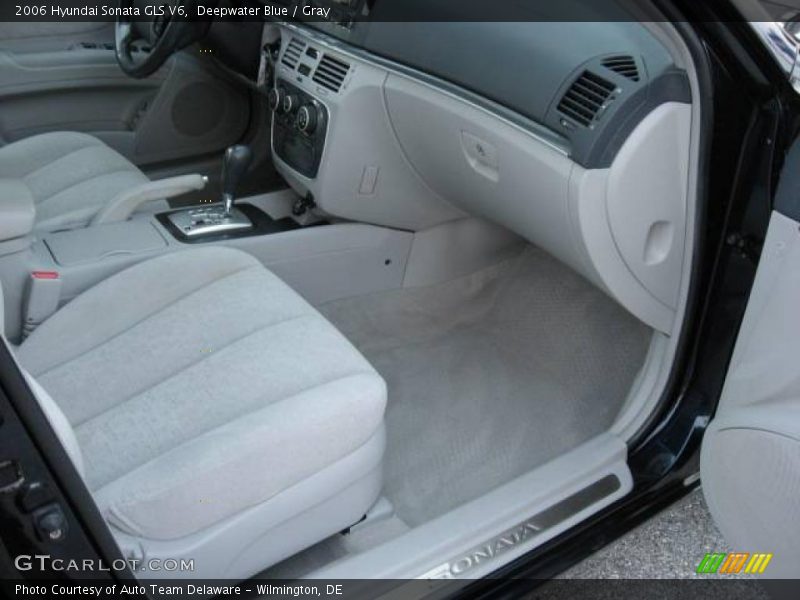 Deepwater Blue / Gray 2006 Hyundai Sonata GLS V6