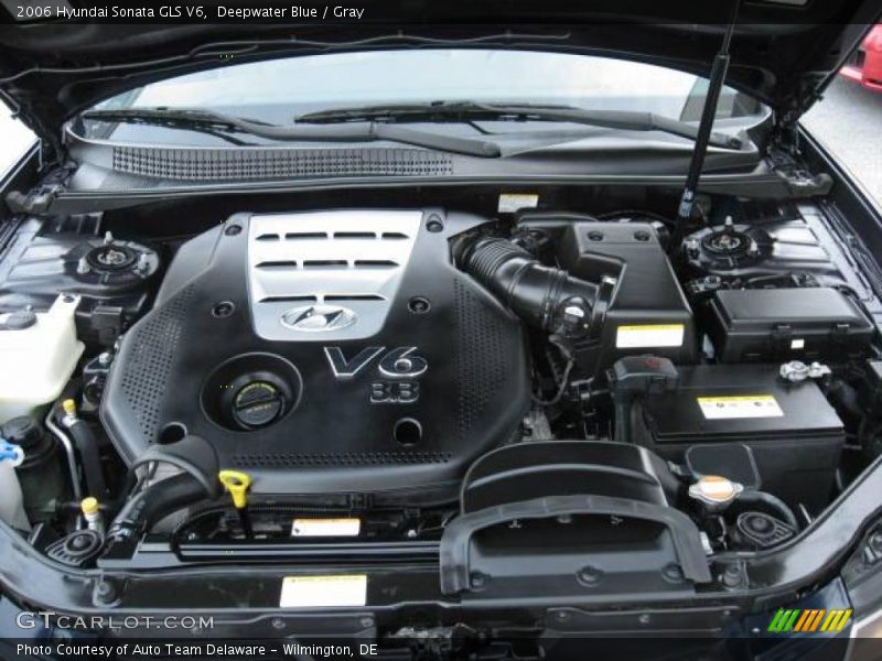 Deepwater Blue / Gray 2006 Hyundai Sonata GLS V6