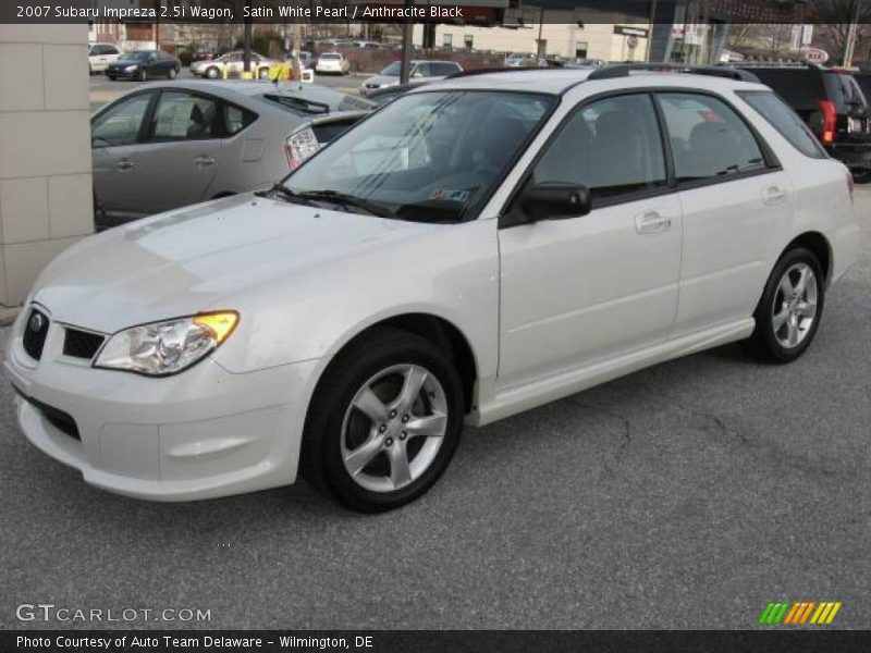 Satin White Pearl / Anthracite Black 2007 Subaru Impreza 2.5i Wagon