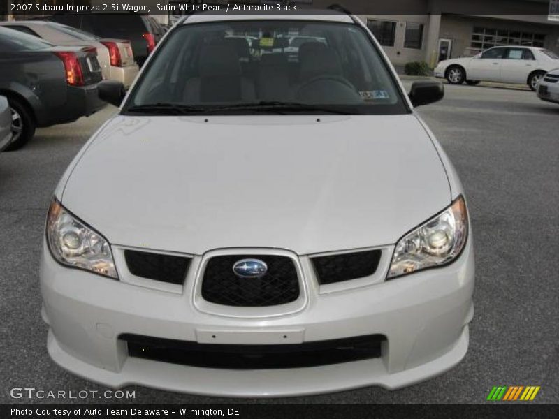 Satin White Pearl / Anthracite Black 2007 Subaru Impreza 2.5i Wagon