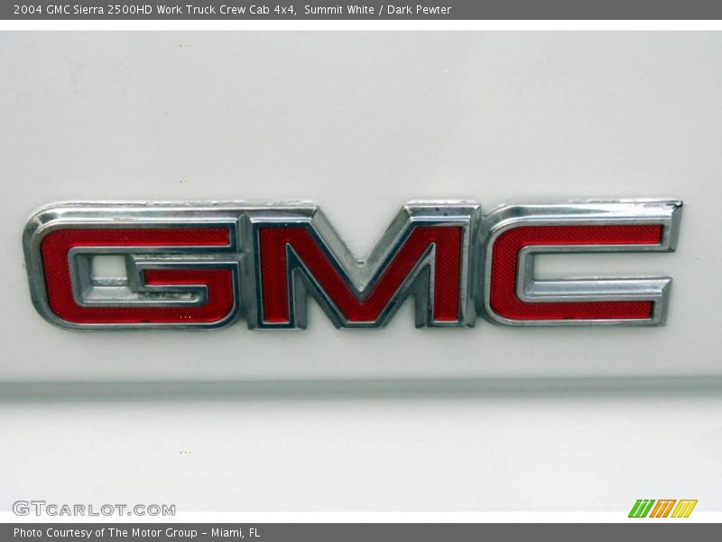 Summit White / Dark Pewter 2004 GMC Sierra 2500HD Work Truck Crew Cab 4x4