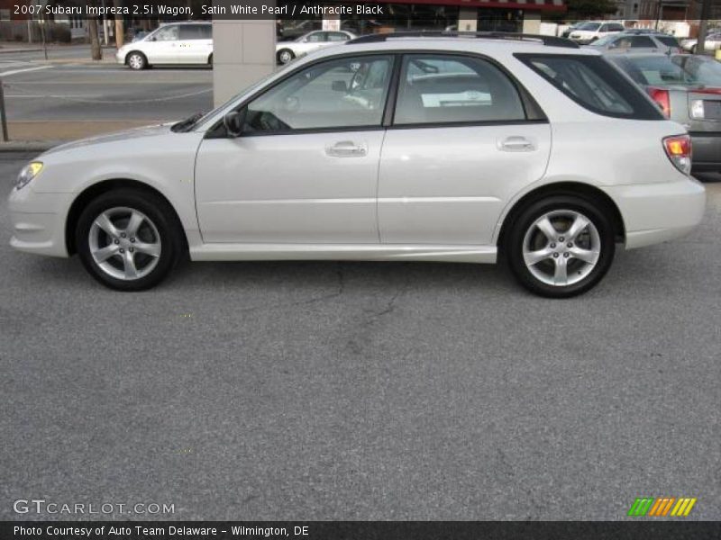 Satin White Pearl / Anthracite Black 2007 Subaru Impreza 2.5i Wagon