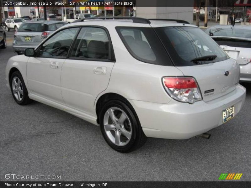 Satin White Pearl / Anthracite Black 2007 Subaru Impreza 2.5i Wagon