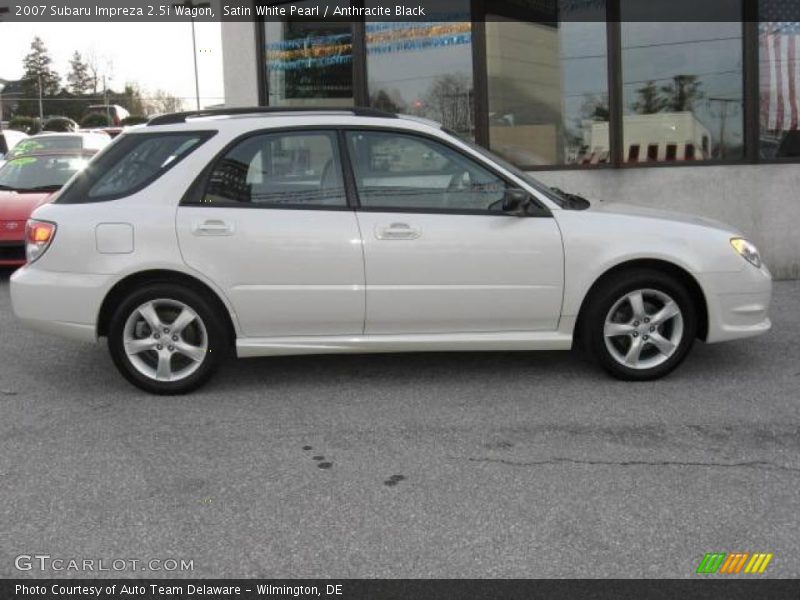 Satin White Pearl / Anthracite Black 2007 Subaru Impreza 2.5i Wagon