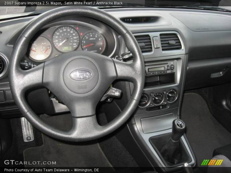 Satin White Pearl / Anthracite Black 2007 Subaru Impreza 2.5i Wagon