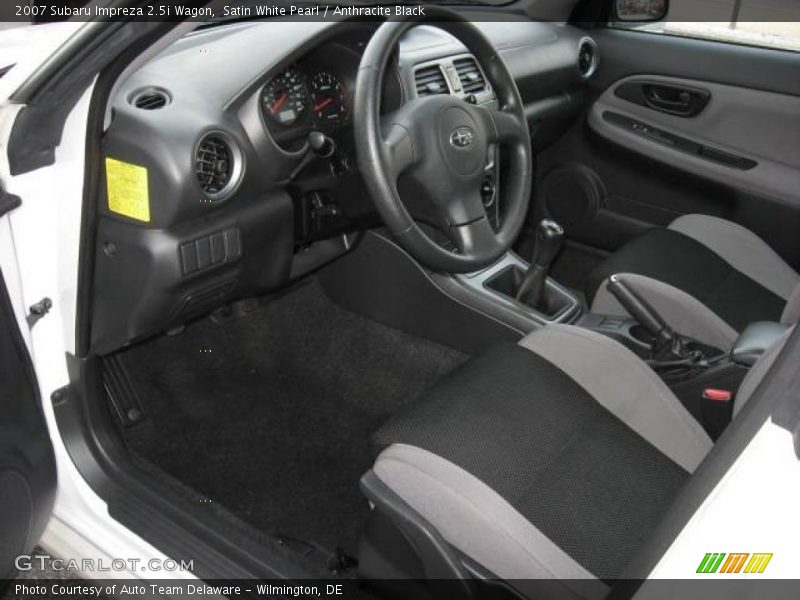 Satin White Pearl / Anthracite Black 2007 Subaru Impreza 2.5i Wagon