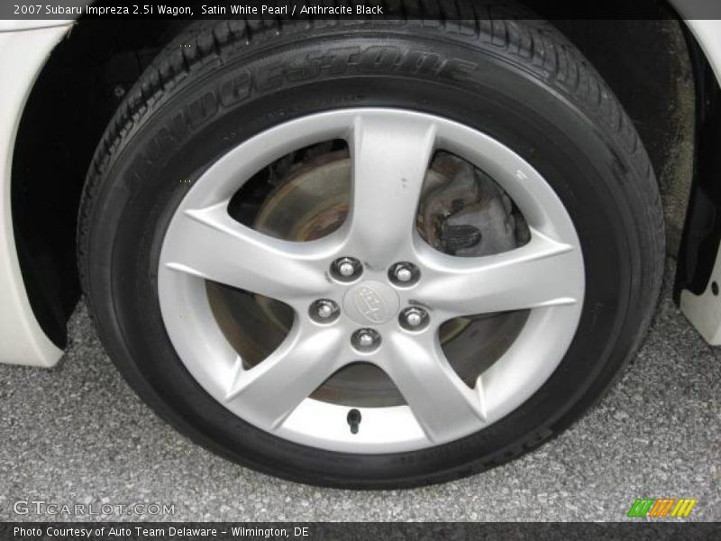 Satin White Pearl / Anthracite Black 2007 Subaru Impreza 2.5i Wagon