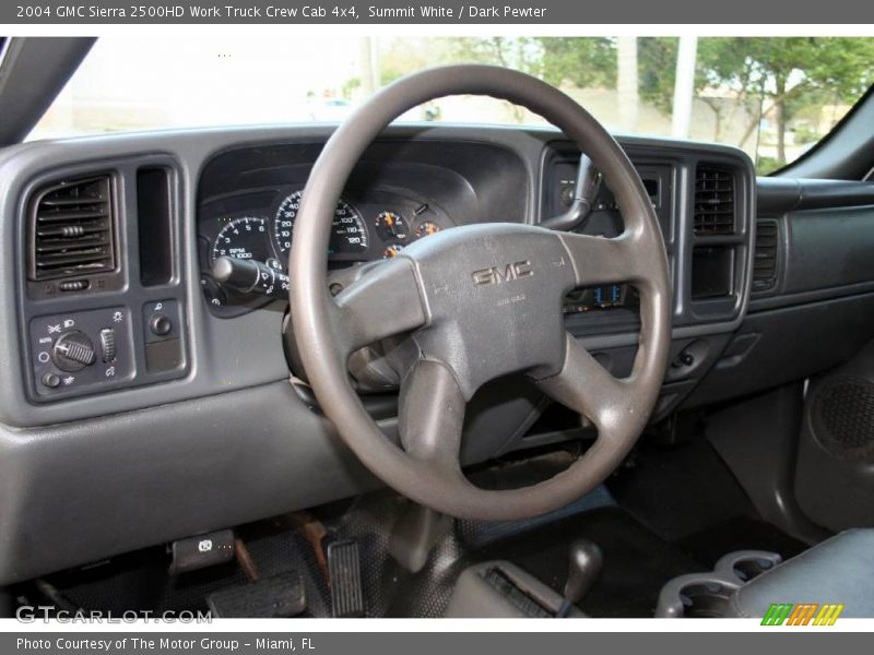Summit White / Dark Pewter 2004 GMC Sierra 2500HD Work Truck Crew Cab 4x4
