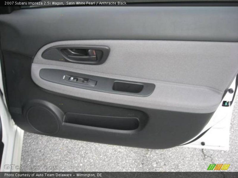 Satin White Pearl / Anthracite Black 2007 Subaru Impreza 2.5i Wagon
