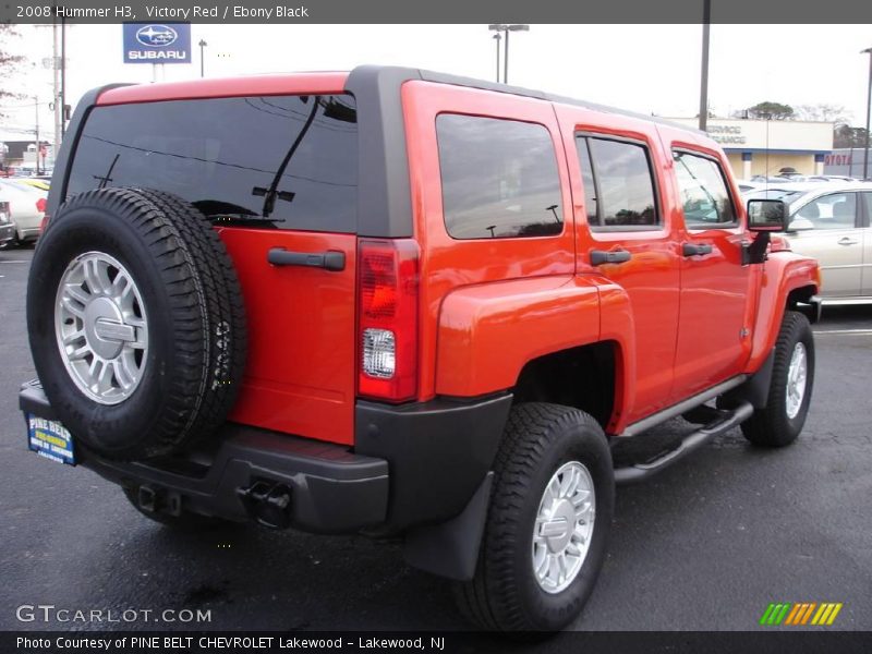 Victory Red / Ebony Black 2008 Hummer H3