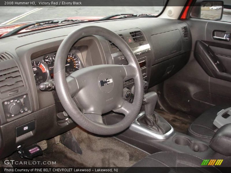 Victory Red / Ebony Black 2008 Hummer H3