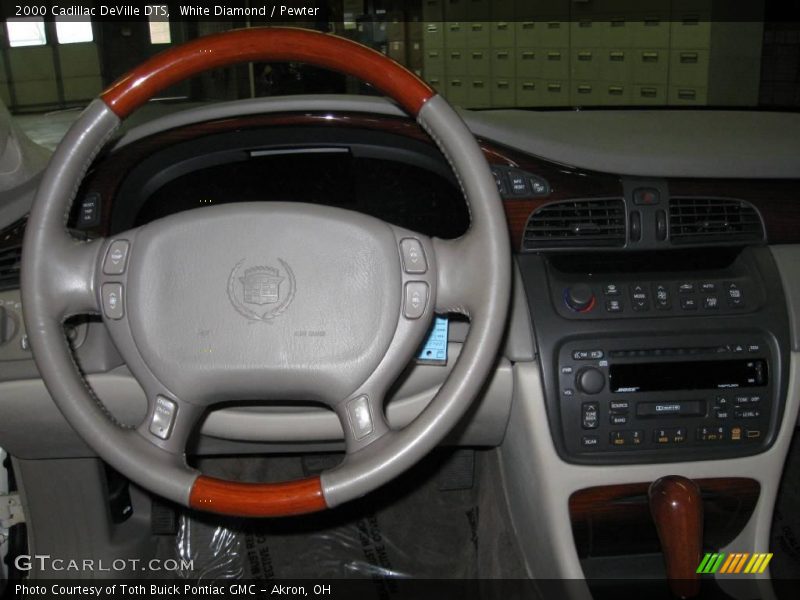 White Diamond / Pewter 2000 Cadillac DeVille DTS