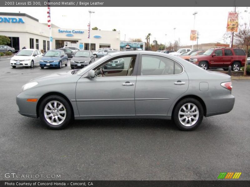 Diamond Metallic / Beige Leather 2003 Lexus ES 300