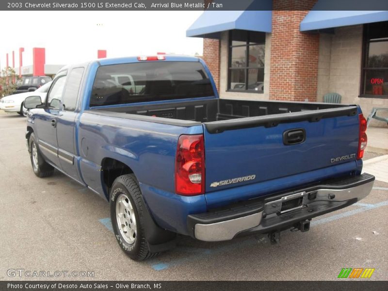 Arrival Blue Metallic / Tan 2003 Chevrolet Silverado 1500 LS Extended Cab