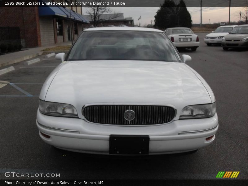 Bright White Diamond / Taupe 1999 Buick LeSabre Limited Sedan