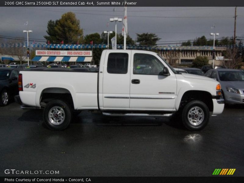 Summit White / Pewter 2006 GMC Sierra 2500HD SLT Extended Cab 4x4