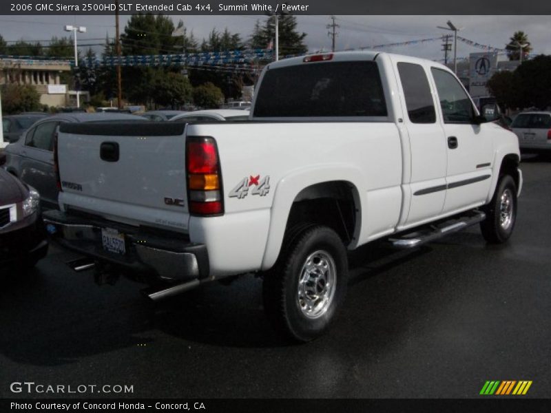 Summit White / Pewter 2006 GMC Sierra 2500HD SLT Extended Cab 4x4