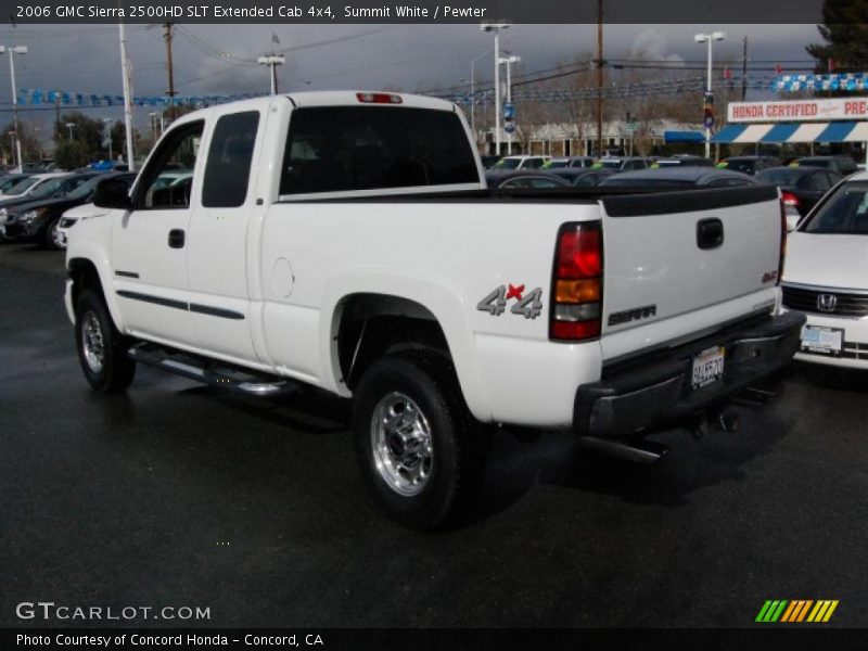 Summit White / Pewter 2006 GMC Sierra 2500HD SLT Extended Cab 4x4