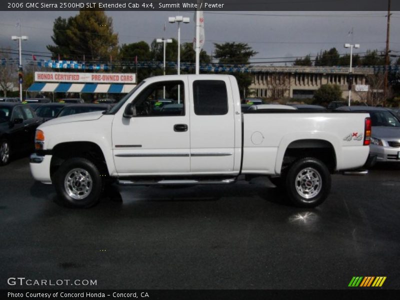 Summit White / Pewter 2006 GMC Sierra 2500HD SLT Extended Cab 4x4