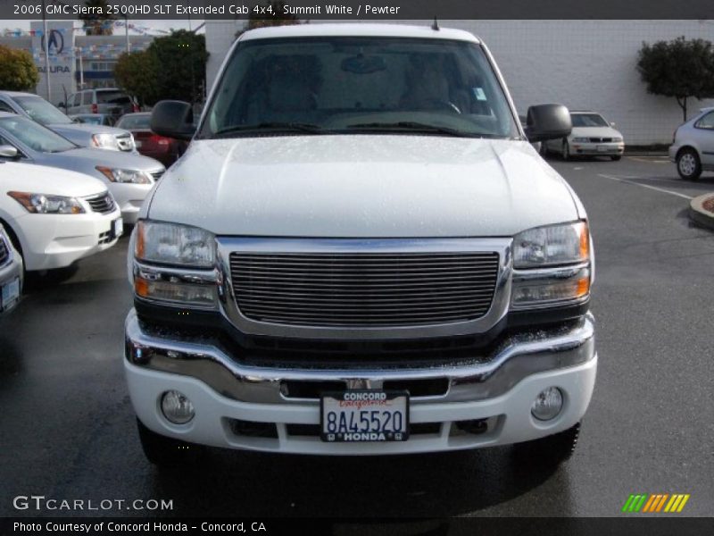 Summit White / Pewter 2006 GMC Sierra 2500HD SLT Extended Cab 4x4
