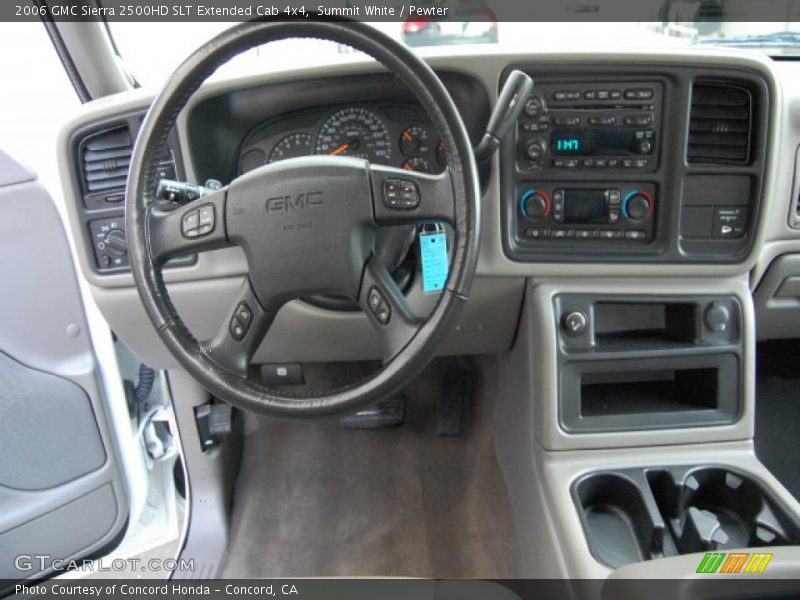 Summit White / Pewter 2006 GMC Sierra 2500HD SLT Extended Cab 4x4