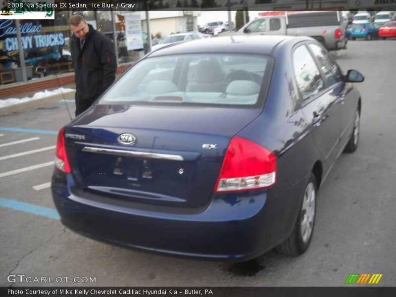 Ice Blue / Gray 2008 Kia Spectra EX Sedan