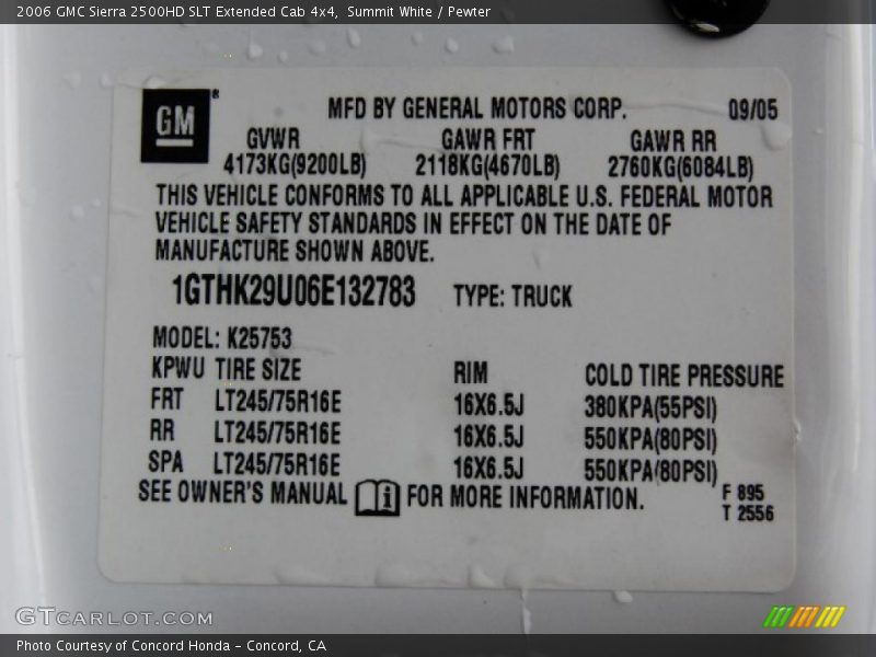 Summit White / Pewter 2006 GMC Sierra 2500HD SLT Extended Cab 4x4