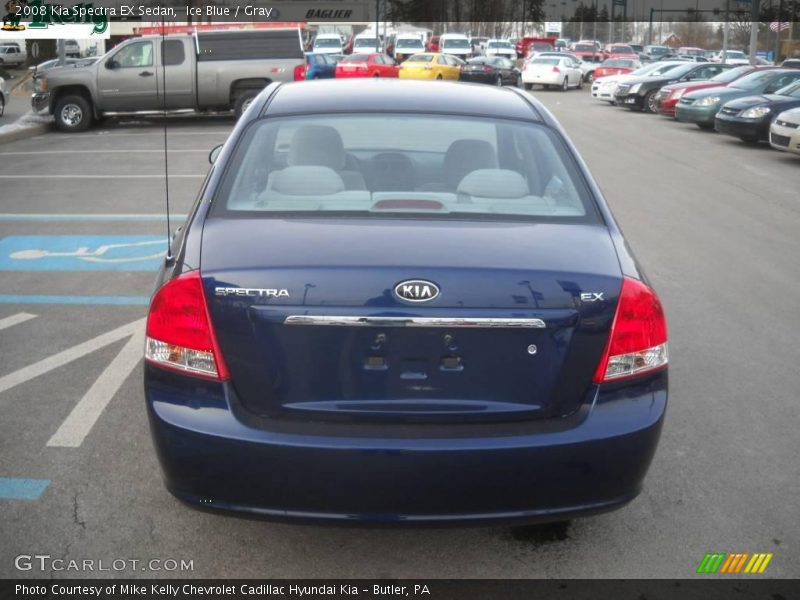 Ice Blue / Gray 2008 Kia Spectra EX Sedan