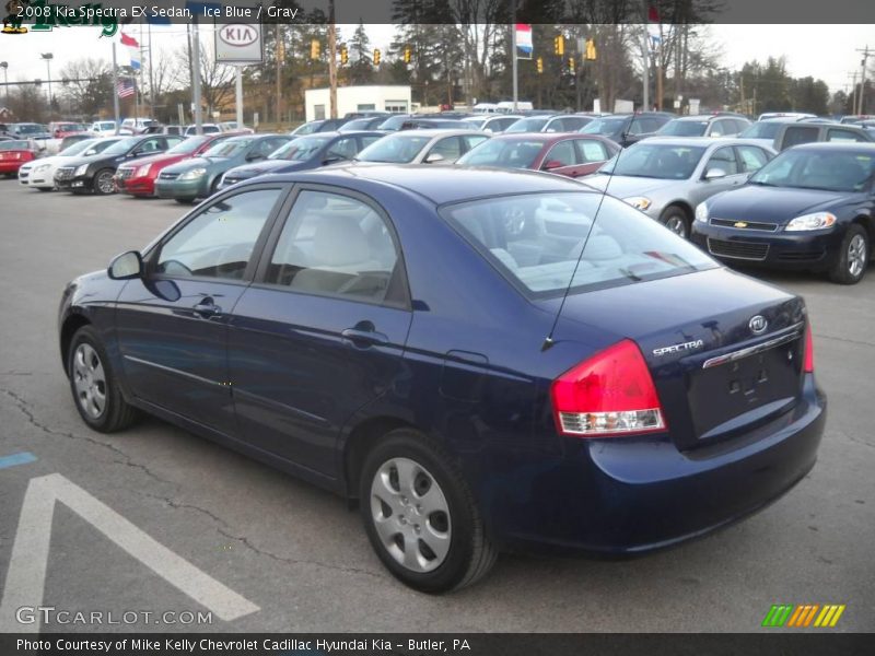 Ice Blue / Gray 2008 Kia Spectra EX Sedan