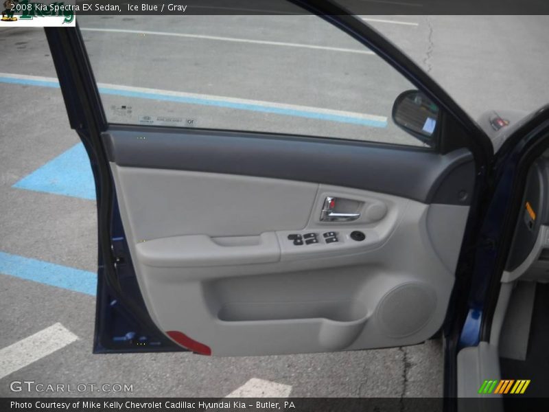 Ice Blue / Gray 2008 Kia Spectra EX Sedan
