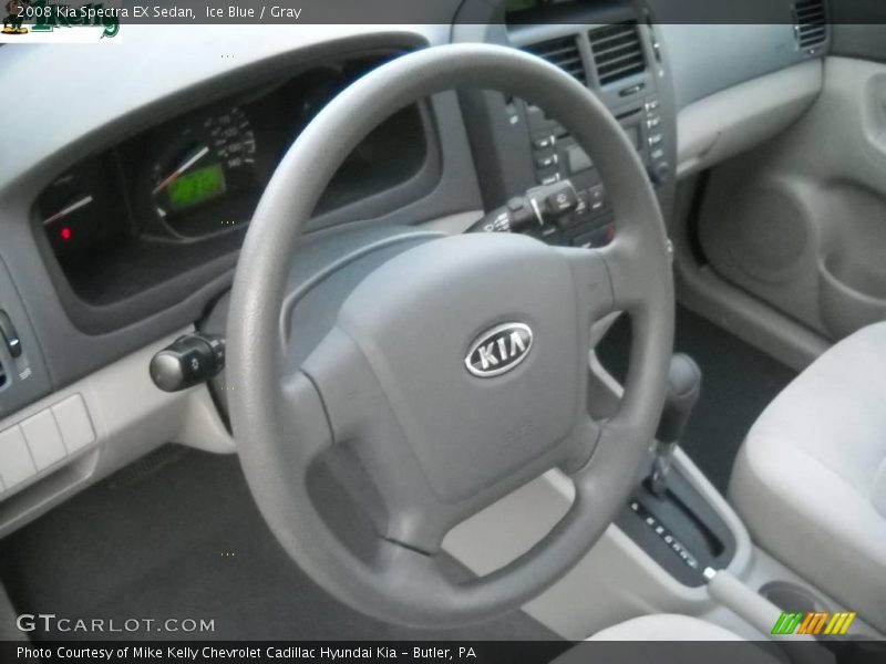 Ice Blue / Gray 2008 Kia Spectra EX Sedan